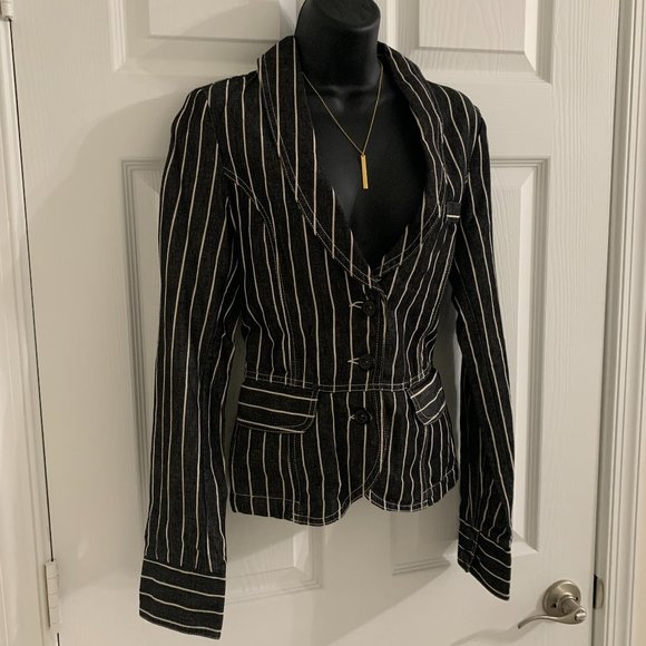 Zara TRF Women´s Striped Jacket, Size S - Picture 1 of 16
